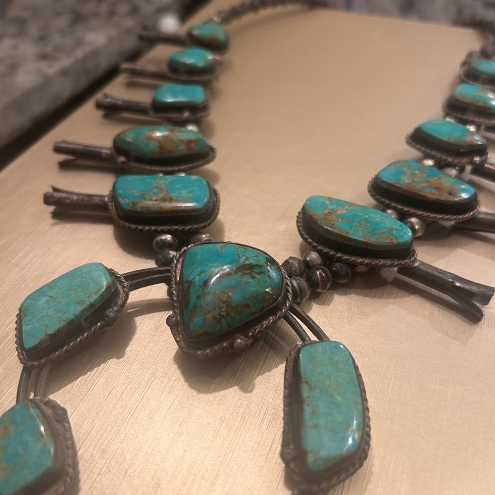 Turquoise Statement Necklace - image 2